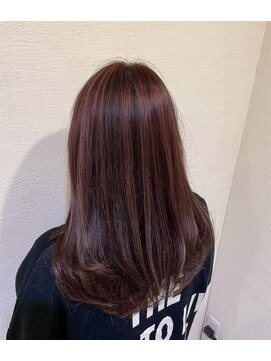 リアン 熊谷本店(Rien) ハイライト×ピンクカラー