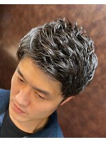 ヒロギンザ 新橋日比谷口店(HIRO GINZA)&nbsp;ビジネスショートパーマ　新橋　理容室　床屋　ヒロ銀座