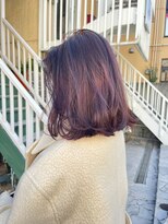 ヘアサロン ガリカ 表参道(hair salon Gallica) 【mami】大人ゆるふわラベンダーココアブリーチなしダブルカラー