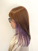 クルム(KURUMU)&nbsp;キャラメルベージュ×ペールラベンダー