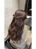 ゆるふわハーフアップ
