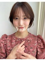 バイオレット 表参道店(Violet)&nbsp;大人韓国ヘア小顔レイヤーマッシュショートシースルーバング