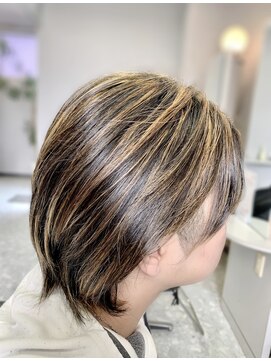 ヘアーフォーカス メンズハイライトメッシュ