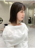 結べる長さのボブ/オリーブカラー