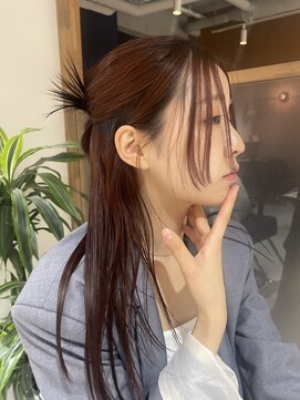 ラミエ バイ メルト 吉祥寺(lamie by melt) 【小川】ピンクブラウン/きりっぱなし/エアリーロング