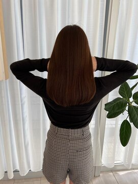 ビームズ ヘアー ブラン(Bee ms HAIR Blanc+) サラツヤロングベージュカラーブリーチしない透明感カラー