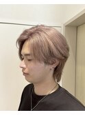 メンズセンターパート