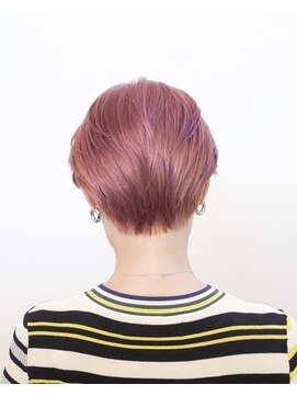 ルプラ ブリリアント(le-pla brilliant) ハンサムショート/ピンク/ボブ/ダブルカラー/ブリーチ/豊橋/田原