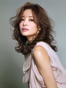 アルトリスト(Altruist Aging×HAIR&SPA) ★ダークアッシュ大人ガーリーボブ着物ミディアムレイヤーカット