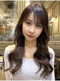 韓国風巻き/くすみベージュ/マロンベージュ