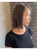 ハイライト　ボブ　切りっぱなし　八木　橿原　奈良