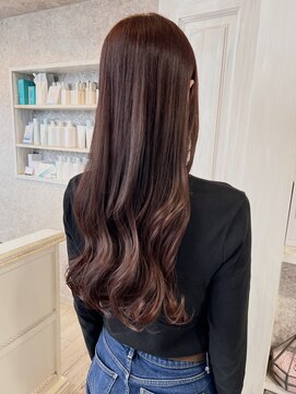 キャアリー(Caary) 福山美容室caary イルミナカラー透明感ピンクブラウン20代30代