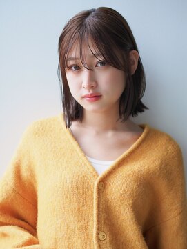 ディッセンバー 神宮前(December) ベージュ/顔まわりレイヤー/ボブ