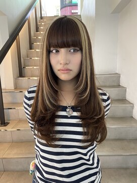 アンフィグ 吉祥寺(anfig) セクションカラー/レイヤーカット/デザインカラー