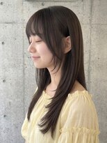 トゥルートラスト 和戸店(True Trust)&nbsp;ロング レイヤー ダークブラウン カーテンバング