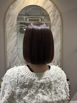 トッカ 高槻店(tocca)&nbsp;あご下ぷつっとボブ×透明感カラー