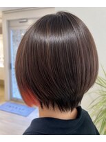 クララ つくば店(CLALA)&nbsp;ショートボブ　オレンジカラー