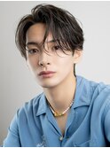 韓国マッシュカルマパーマ韓国風センターパートニュアンスパーマ