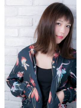 カノン(canon) 【canon下北沢】こなれ感が大人かわいい☆切りっぱなし鎖骨ロブ