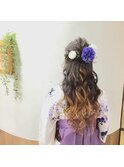 【卒業式】袴お着付け&ハーフアップアレンジ