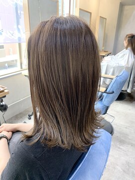 ロアヘアーコーディネート 京都駅前店(LoRE hair coordinate) LoRE☆外ハネ×艶感×ミルクティ