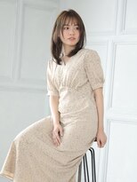 モハナ(m.ohana)&nbsp;ミルクティーベージュのミディアムラフスタイルvol.2