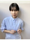 タイトなマッシュショートスタイル