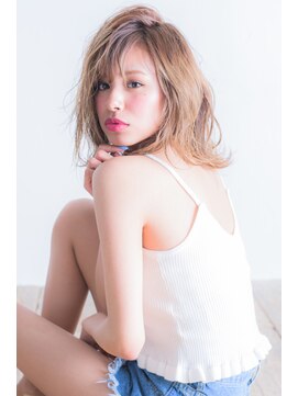 ミエル ヘア 新宿(miel hair) 〈mielhair新宿〉艶ニュアンスミディ　透明感