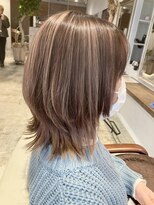 ナルヘアー 越谷(Nalu hair)&nbsp;30代40代50代越谷/白髪ぼかし/ミルクティー/ホワイトシルバー