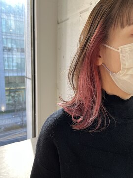 ヘアーワークス ヘルム 渋谷店(HAIR WORKS HELM) [HELM渋谷]ウルフカットインナーカラー