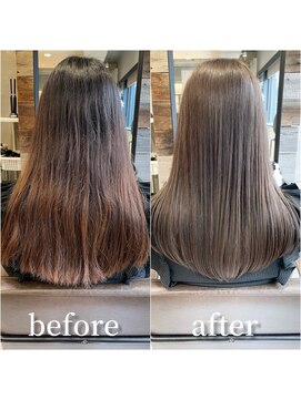 トルネード(TORNADO) 韓国風ヘア 外国人風ヘア 透明感グレージュカラー M1019