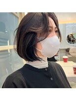 アフロートリノ(AFLOAT Leino)&nbsp;【修】20代30代40代◎透明感カラー×韓国切りぱなしボブ