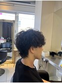 波巻きスパイラルパーマ　波巻きパーマ　スパイラルパーマ