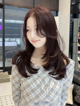 キーン 吉祥寺店(keen) #NANAKO レイヤーカット×ブラックベリー