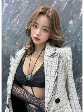オリジンズヘアーセカンド 守谷店(Origins hair 2nd) 白髪ぼかし系ベージュカラー×BYKARTE TR