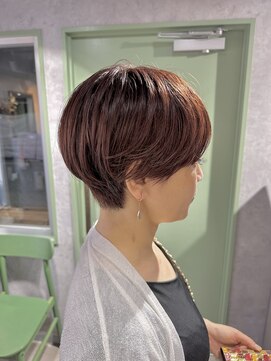 アグ ヘアー コーナー 曳舟店(Agu hair corner) マッシュショート【常世田】艶カラーで質感◎