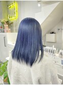アイスブルー ダブルカラー ハイトーン