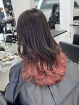 ローウェ 渋谷(Louwe)&nbsp;チェリーピンク　グラデーションカラー