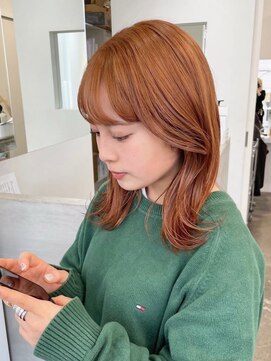 ジーナ(XENA) ケアブリーチ×オレンジベージュ(渋谷)