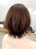 くびれミディアムレイヤー結べるボブ☆イメチェン/韓国風巻き
