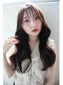 韓国風ゆるめカールロング