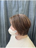 白髪ぼかしハイライト