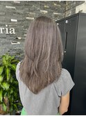 グレーカラーシルバーカラーレイヤーカットハイレイヤー