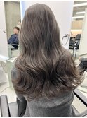 栄艶髪ロングヨシンモリオリーブグレージュ