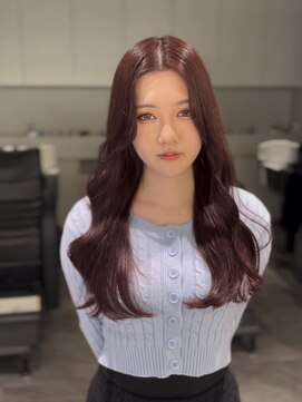 アテバイルイス 喜連瓜破(ATE by luis) ピンクブラウン×くびれ巻き