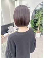 ロンドリゼル 札幌(Lond RiseL) オリーブグレー/前髪/ボブ/マロンベージュ/レイヤーカット/小顔