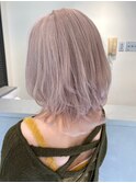 池袋デザインカラーハイトーンカラーミルクティーベージュ30代◆