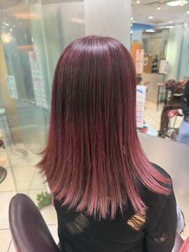 アース 津田沼店(HAIR&MAKE EARTH) ピンクカラー