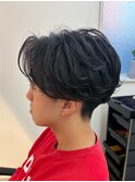 ニュアンスパーマ毛流れセンターパートフェザーパーマ千葉駅/関