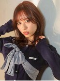 色っぽセミディ/顔周りレイヤー/艶髪/小顔補正カット/大人可愛い